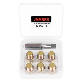 JMMRRR Oil Drain Plug Tap Thread Repair Kit M15 x 1.5MM Oil Pan Screws Rethread Tool Oil Drain Plug Thread Repair Tool Kit