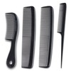 MARS WELLNESS Mars Wellness 4 Piece Professional Comb Set Black