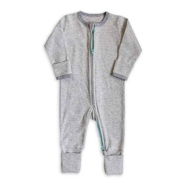 100% Cotton, Two-Way Zipper Baby Sleepsuit, Unisex Gender Neutral Onesie