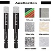 Mgtgbao 8PCS Black Dry Diamond Drill Bits Set, Core Drill