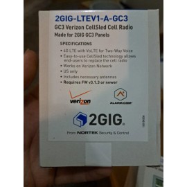 Alarm.com Nortek 2GiG GC3 Alarm Panel  Verizon CellSled CELL RADIO 2gig-LTEV1-A-G