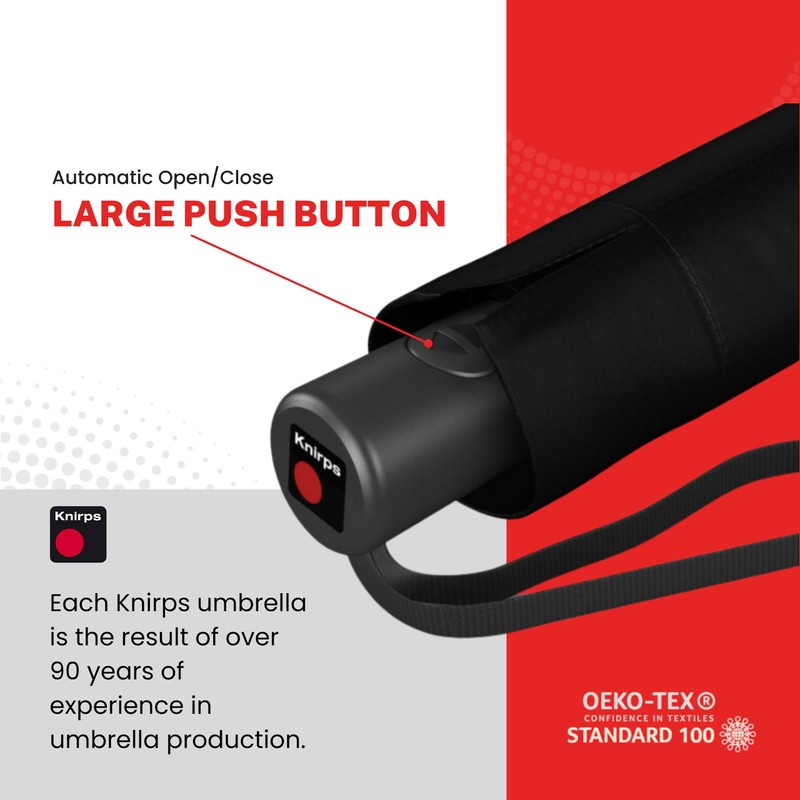 Knirps A.200 Medium Duomatic Pocket Umbrella - Compact and Storm