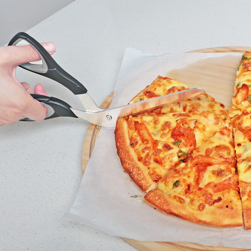 Asdirne Pizza Scissors, Pizza Cutter with Ultra Sharp Detachable Blade