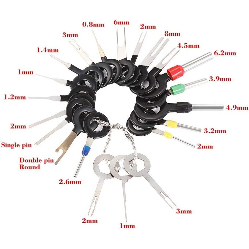 18pcs Auto Terminals Removal Key Tool Set | Car Electrical