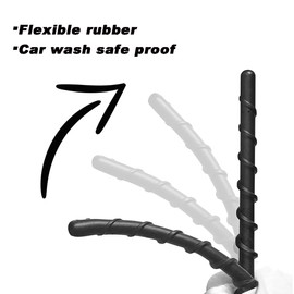 GN1Z-18A886-A Radio Antenna Mast Fit for Ford Ranger (2019-2026) | EcoSport (2018-2026) | 7" Spiril Flexible Rubber Antenna, Optimized AM/FM Radio Reception Accessories