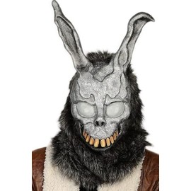 Frank Rabbit Mask Bunny Fullhead Cosplay Props for Adult Halloween Grey