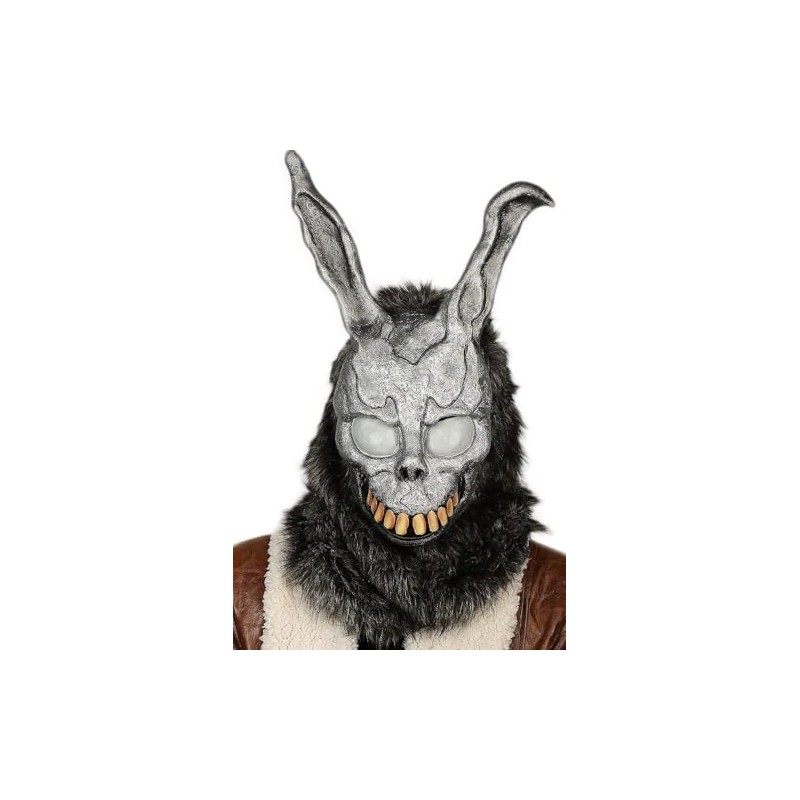 Frank Rabbit Mask Bunny Fullhead Cosplay Props for Adult Halloween