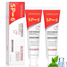S-P-6 Toothpaste,S-P-6 Whitening Toothpaste,S-P-6 Bright White Toothpaste,Toothpaste for Deep Cleaning & Fresh Breath Toothpaste (2 Pcs)