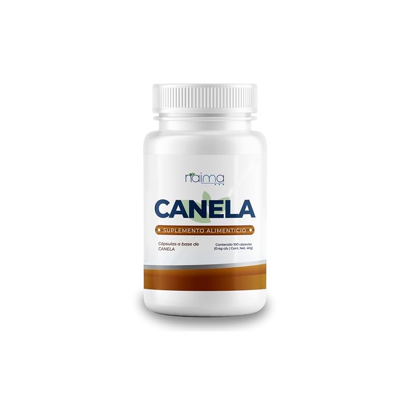 NAIMA Canela 800mg, 100 Cápsulas | Apoya la Digestión y