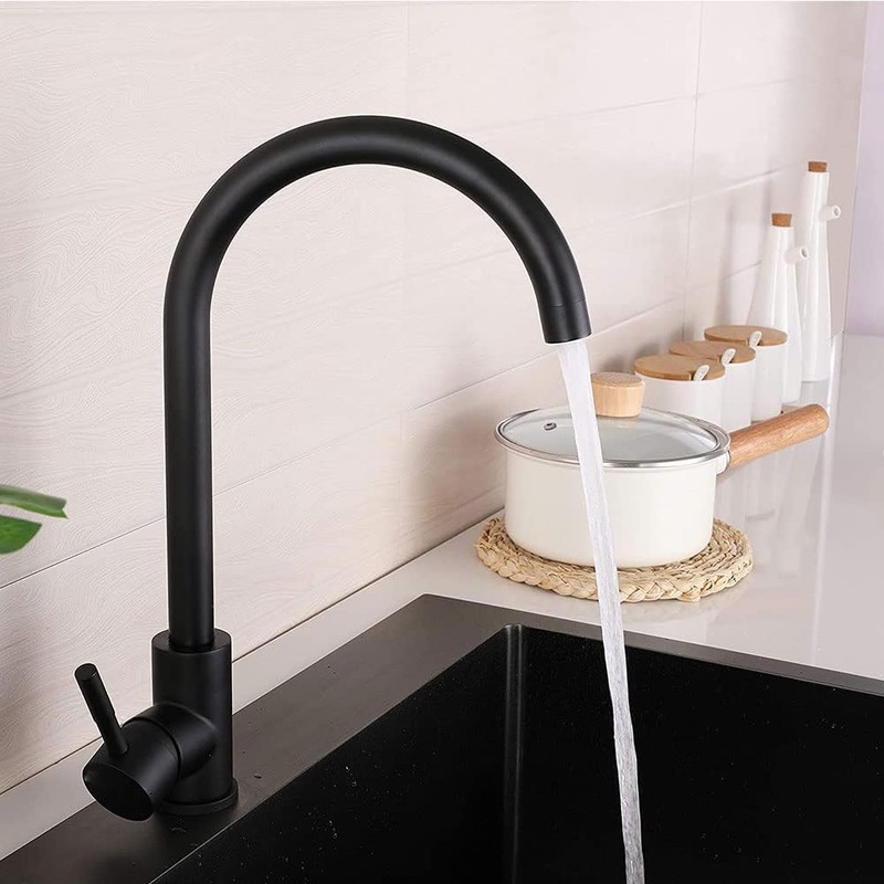 Cold Water Tap Kitchen Black Tap Black Sink Faucets Cold