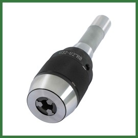 raseparter 1/32-1/2 Keyless Drill Chuck with R8 Integral Shank and Wrench APU13 for CNC Drill Presses Lathes Spindle