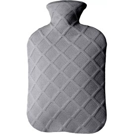 Hot Water Bottle with Soft Cover, 2L Hot Water Bag, Hot and Cold Therapies for S