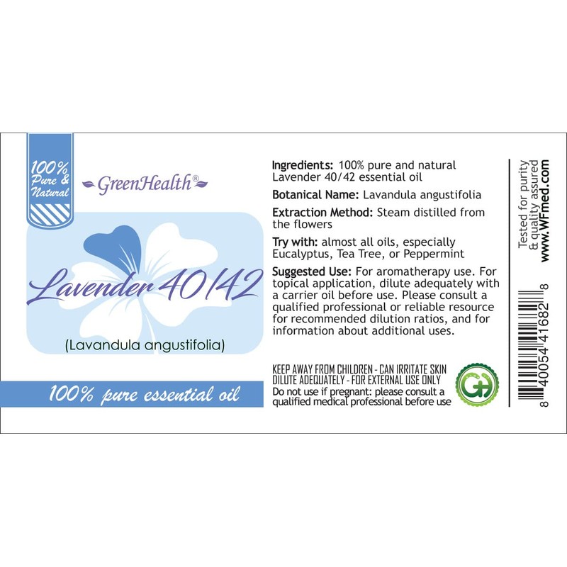 Lavender 40-42 – 1/3 fl oz (10 ml) Glass Bottle