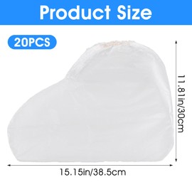 Ptwola 10 Pairs Shoe Covers Boot Covers Plastic Disposable Waterproof Shoe Cover for Men and Women Non-Slip Outdoor Overshoes for Rain and Indoor Use