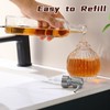 Ximlike Round Bathroom Soap Dispenser Brushed Nickel Pump, Glass Bottle
