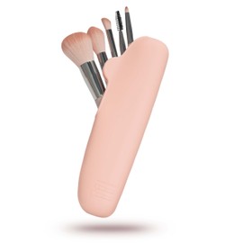 Silicone Makeup Brush Holder,Anti-fall-off Buckle Makeup Brush Holder, Washable Makeup Brush Case For Travel Business