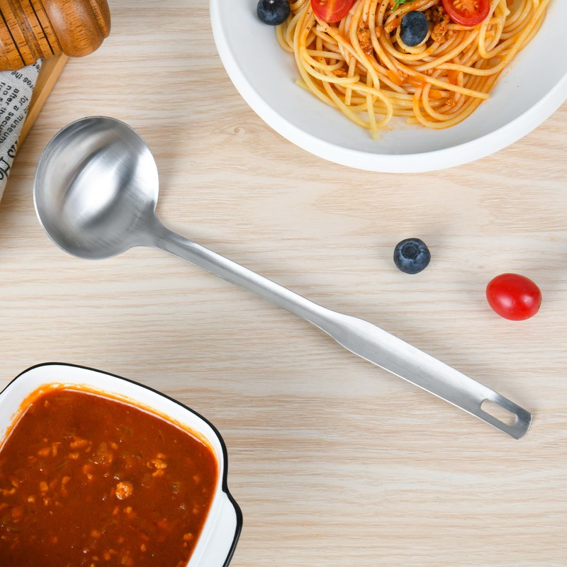 18/8 Stainless Steel Spaghetti Server Set, 13" Spaghetti Spoon and