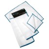 JVL Car Care Cleaning Range Large Microfibre Cloths, Microfibre, Teal/White,
