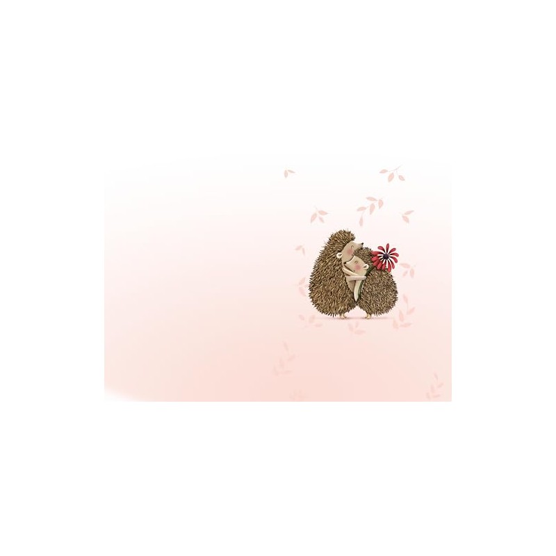 Wishing Well Cute Pop-Up Mother's Day Card With Hugging Hedgehogs