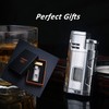 PROMISE Metal Lighter Triple Jet Flame Refillable Butane Lighters Windproof
