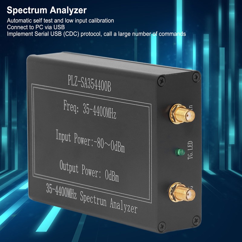 Spectrum Analyzer Handheld 35M‑4400MHZ Portable Frequency Signal Analyzing LTDZ WIN