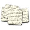 4 Set - Sheet Music Coaster - Musician Piano Teacher