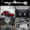 X-litall Hexagonal LED Garage Light, Lightweight Super Bright 128W 5000K