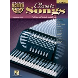 Classic Songs Sheet Music Accordion Play-Along Book and CD NEW 000701707