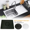 AUTUUCKEE Sink Mat, Rubber Dish Draining Mat, Dish Drying Mat,