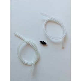 Jura 2x milk hose tube (36cm) for frothing nozzles + nipple connectors #63634, suitable for all Jura Cool Control devices and Jura milk containers