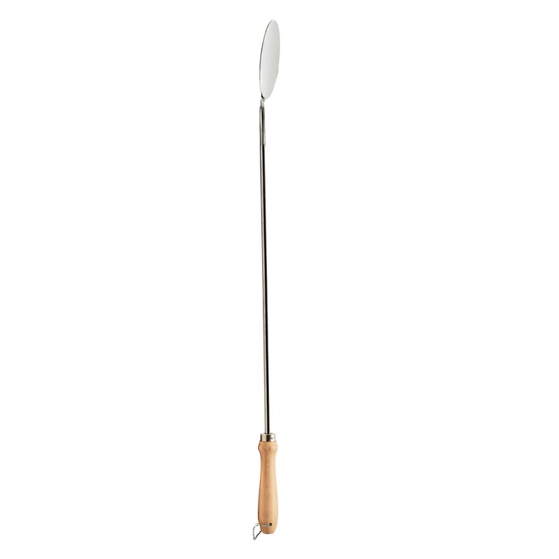 Zendeu Wood-Handle Paella Skimmer Spoon (26 inch Long)