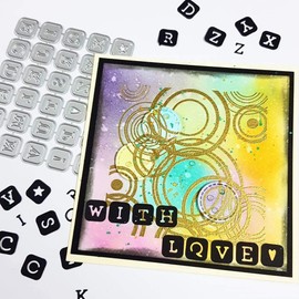 1 Pcs Small Square Letters Cutting Dies,DIY Scrapbooking Artist Metal Cutting Dies Stencils for DIY Scrapbooking Album Paper Cards Making Decorative Crafts Supplies 2019 New Diecut