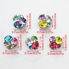 Stacked Rhinestones Nails Nail Charms Mixed Colourful Zircon Nail Stones Charms Nails Stacking Glitter Stones Nail Charms Nail Gems Nail Stones Nail Art Charms Nail Decoration Nail Design