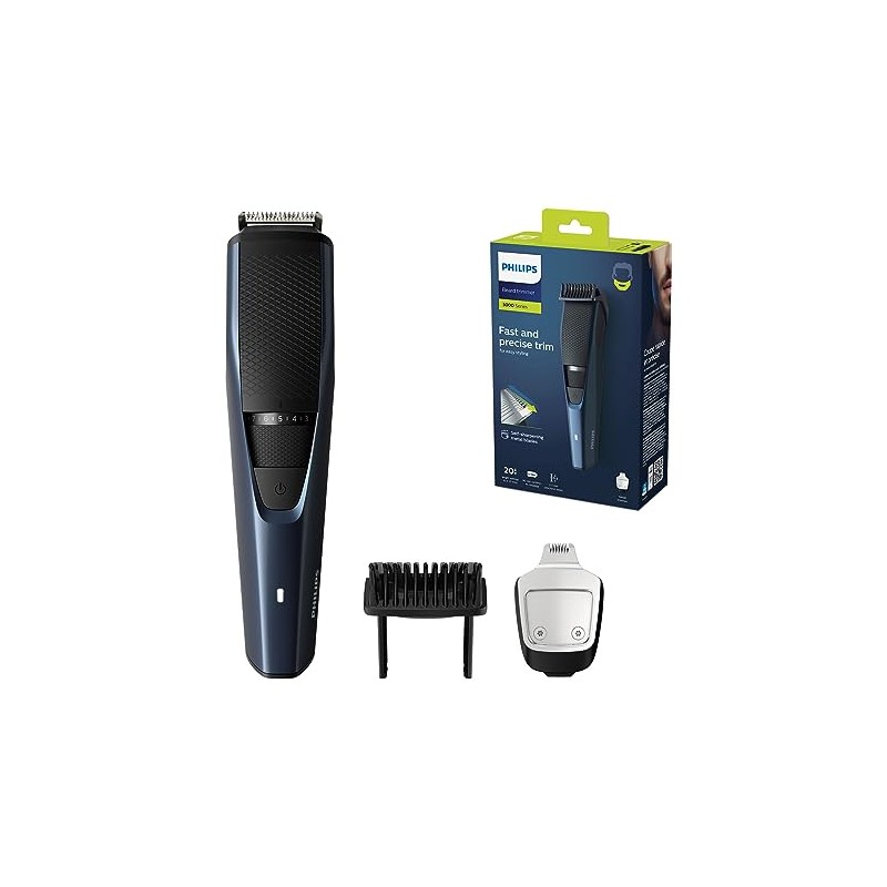 Philips Men's Beard Trimmer Series 3000 - Electric Beard Trimmer
