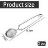 Pack of 2 tea tongs for loose tea strainer, tea