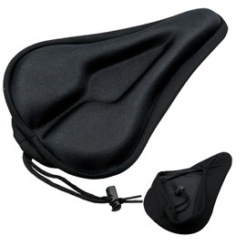 Narrow Bike Seat Cushion Cover, Gel Soft Pad, Padded Gel Seat Cover For Women/Man, Shock-Absorbing Cushion Cycling, Wide Comfortable Bike Seat Cushion For Exercise, Stationary, Spinning Cycling