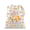 PLITI Sloth Tote Bag Sloth Lover Gift Lazy Sloth Gift