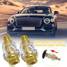 SoundZero Pack of 2 Mini Oiler, Compressed Air Oiler, 1/4 BSP Pneumatic Tool Oiler, Mini Inline Oiler for Pneumatic Tools, for Compressed Air Tool, Impact Wrench, Grinder, Pneumatic Oiler Mini Oiler