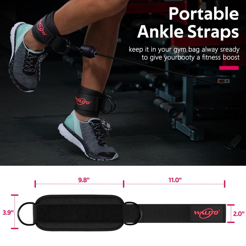 WALITO Ankle Straps for Cable Machines Women - Glute Ankle