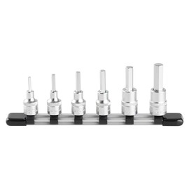 Tone Hexagon Socket Set (with Holder) HH306, 3/8 inches (9.5 mm) Connector, Contents: 6 Pieces