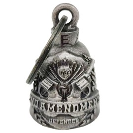 Dream Apparel Motorcycle Bell w/Hanger Biker Bell Motorcycle Accessories For Good Luck Safe Riding Luck Key Chain Bell, 1788, Large