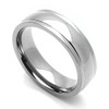 DoubleAccent 6MM Comfort Fit Titanium Wedding Band High Polish Domed