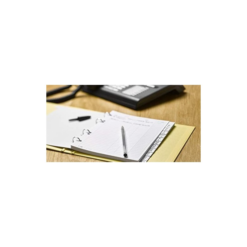 Veloflex Ring-Bound Telephone Book A5 Yellow