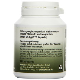 Avitale Rose Root Capsules 200 mg Pack of 1 x 66 g