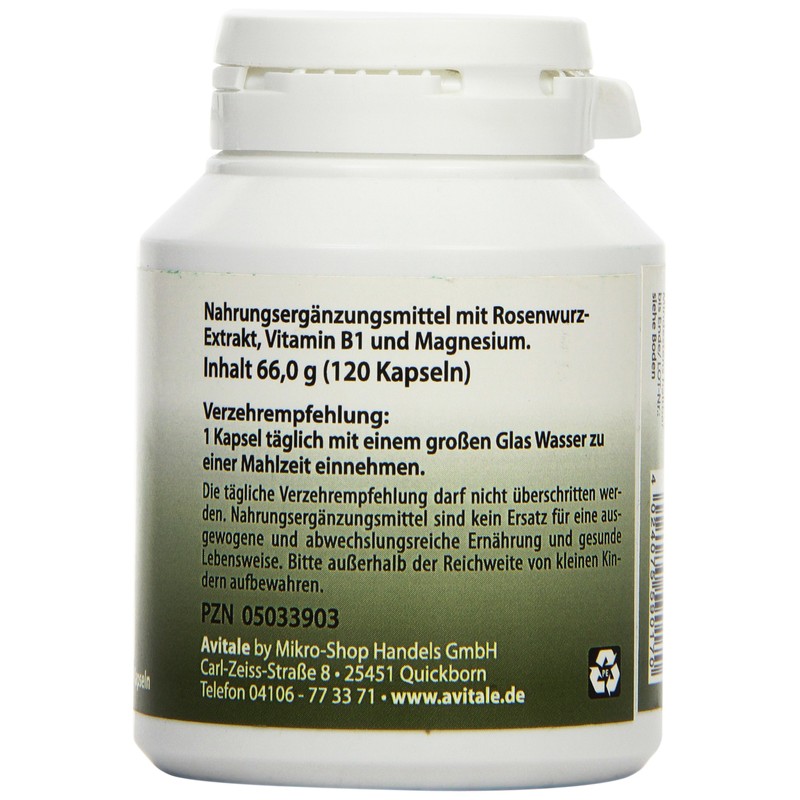 Avitale Rose Root Capsules 200 mg Pack of 1 x