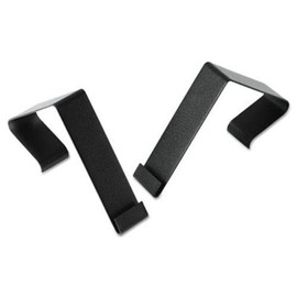 Cubicle Partition Hangers, Black, 2/Set, Sold as 2 Each