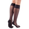 LORES Pop Socks Ladies Knee-highs Breathable with Massage Sole Pressure-Free