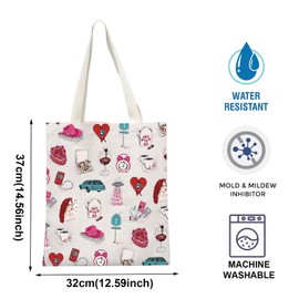TOBGBE Singer Canvas Tote Bag Tour Inspired Merch For Music Lover Midwest Princess Gifts Music Fan Merchandise (Pink Hat CA)