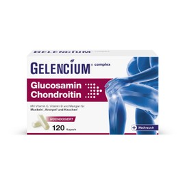 GELENCIUM® Glucosamine Chondroitin – Daily Dose: 2,325 mg – With Frankincense & Micronutrients – 120 Capsules
