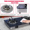 Hothit Gas Cooktop 2 Burner Outdoor Propane Stove, 28600 BTU,